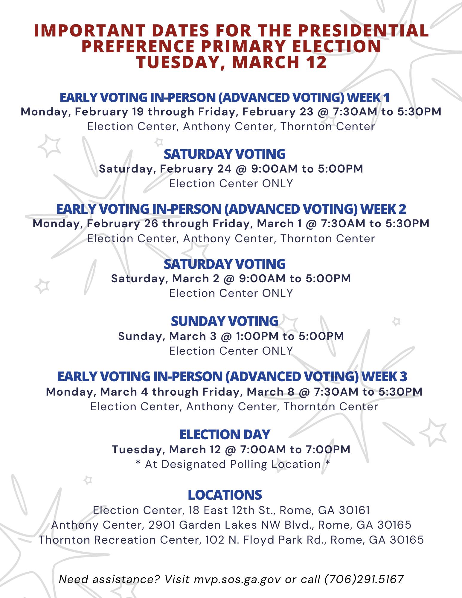 TODAY IS THE DEADLINE TO REGISTER TO VOTE IN GEORGIA’S PRESIDENTIAL PREFERENCE PRIMARY ON MARCH 12TH