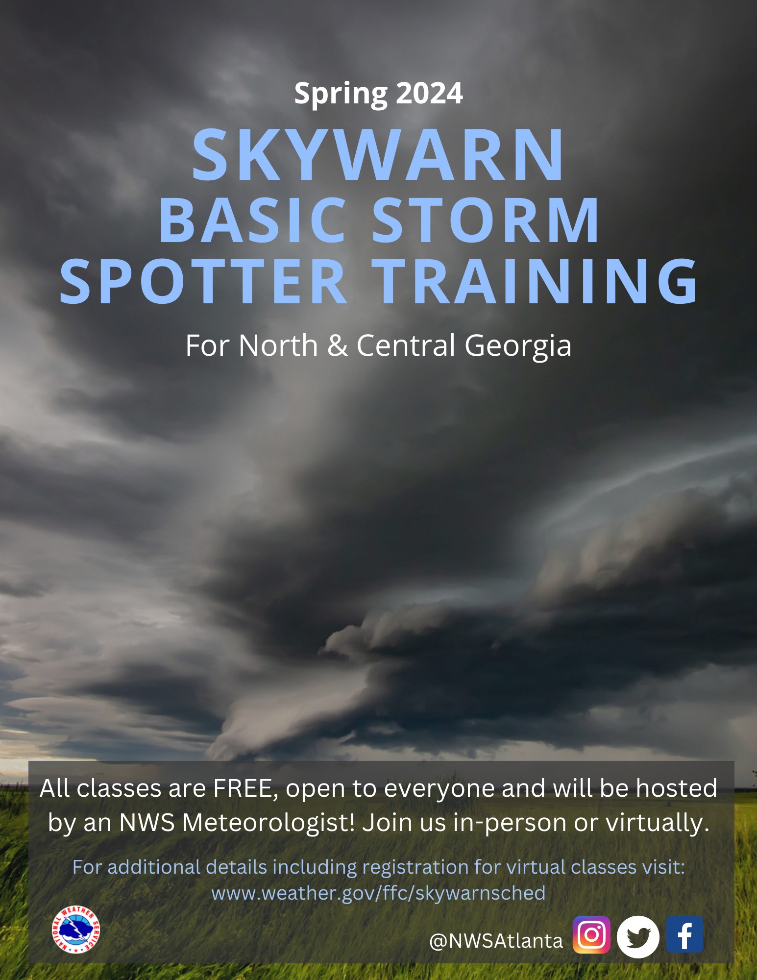 FLOYD EMA URGES LOCALS TO PARTICIPATE IN SKYWARN BASIC STORM SPOTTER TRAINING