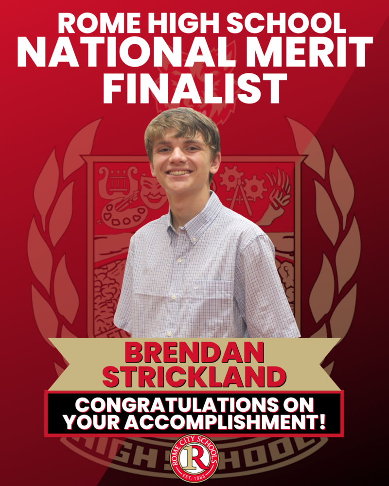 STRICKLAND NAMED NATIONAL MERIT FINALIST