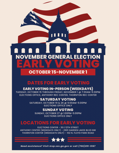 EARLY VOTING BEGINS IN NOVEMBER 5TH GENERAL ELECTION