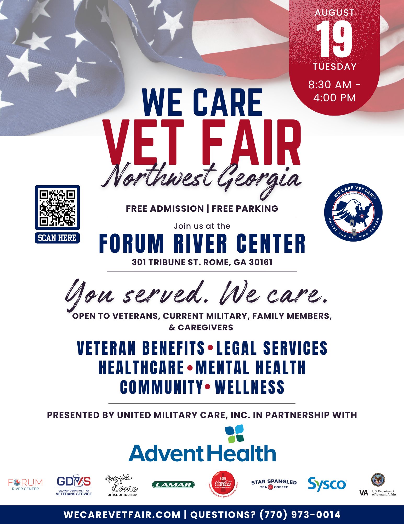 WE CARE VET FAIR NORTHWEST GEORGIA SET FOR AUGUST 19TH