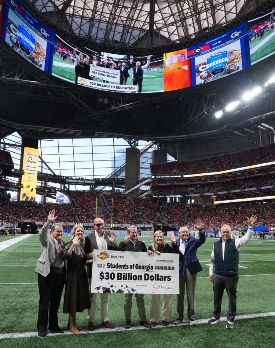 GOVERNOR KEMP: GEORGIA LOTTERY REACHES OVER $30 BILLION FOR EDUCATION
