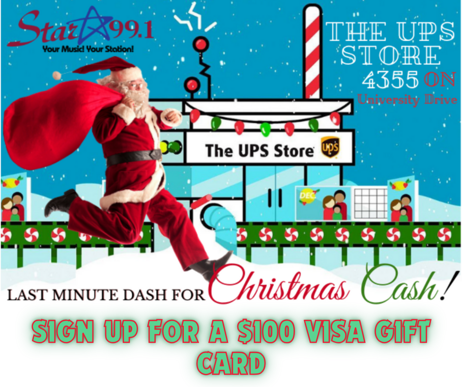 Last Minute Dash for Christmas Cash from the UPS Store