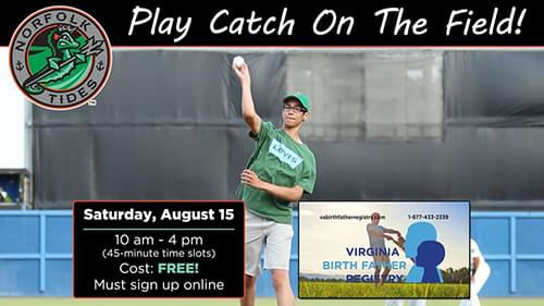 Harbor Park to Hosts Free ‘Catch on the Field’ Event Saturday, August 15th