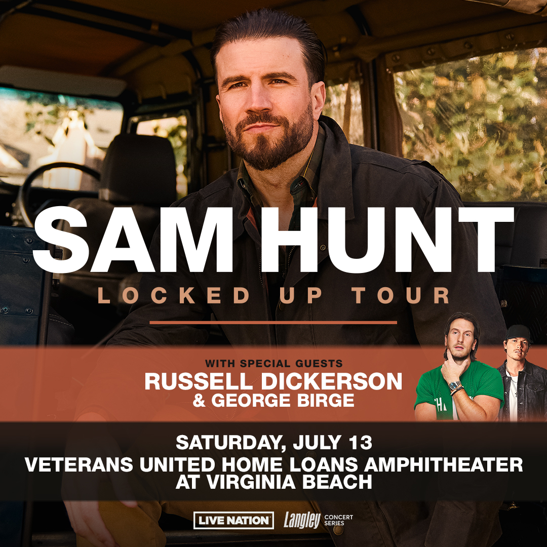 Sam Hunt in Concert this Saturday in Virginia Beach! Here’s What You Need to Know: