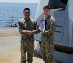 Norfolk Native Reenlists in U.S. Navy Aboard USS James E. Williams