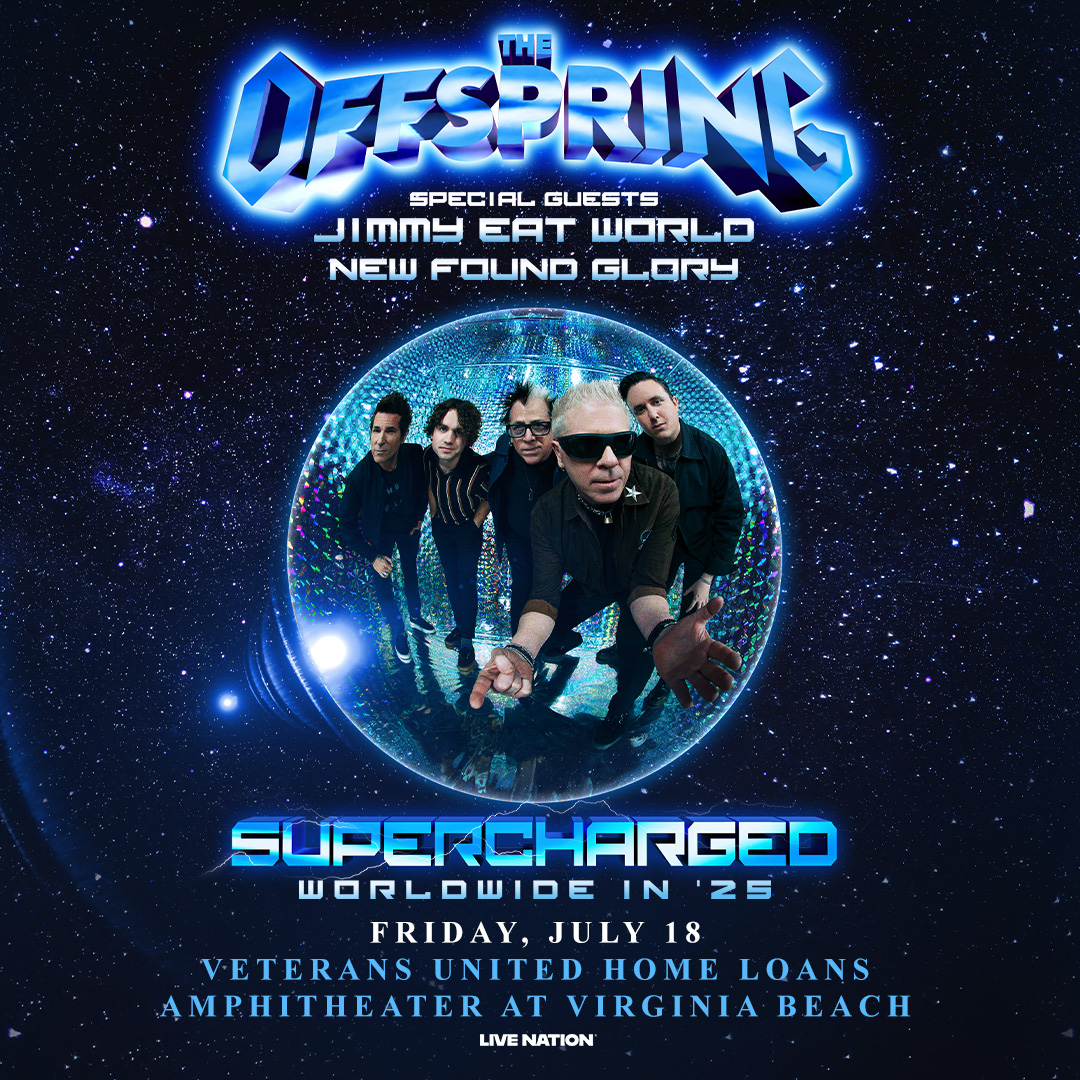  The Offspring SUPERCHARGED Worldwide in ’25, with special guests Jimmy Eat World and New Found Glory! 