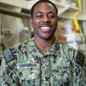 Service Member Spotlight: Petty Officer 3rd Class Jabrel Donsonwhite
