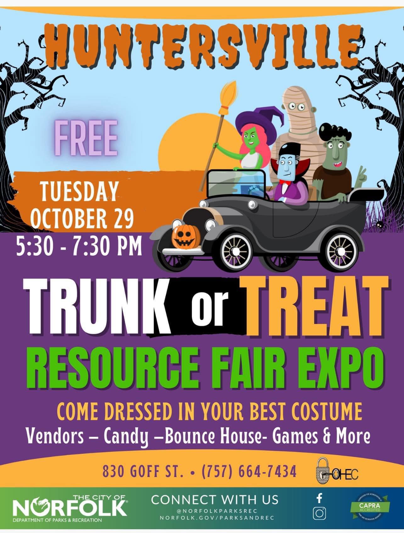 Trunk Or Treat Resource Fair Expo