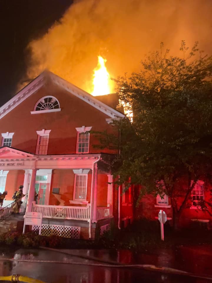 Flames Fly From Hood College’s Oldest Building