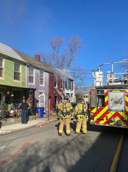 Rowhouse Fire In Frederick Displaces One Adult, One Dog