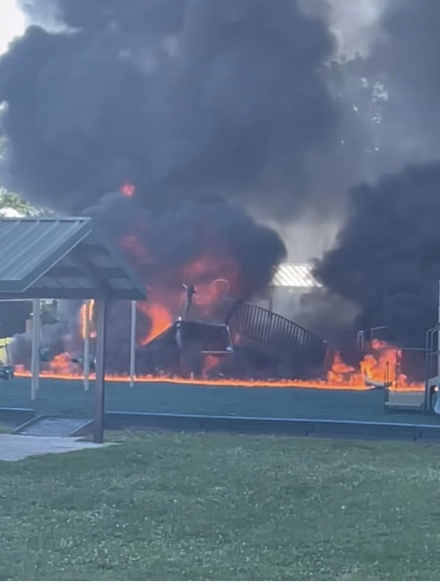 Juvenile Arrested For Setting Fire To Playground In Montgomery County