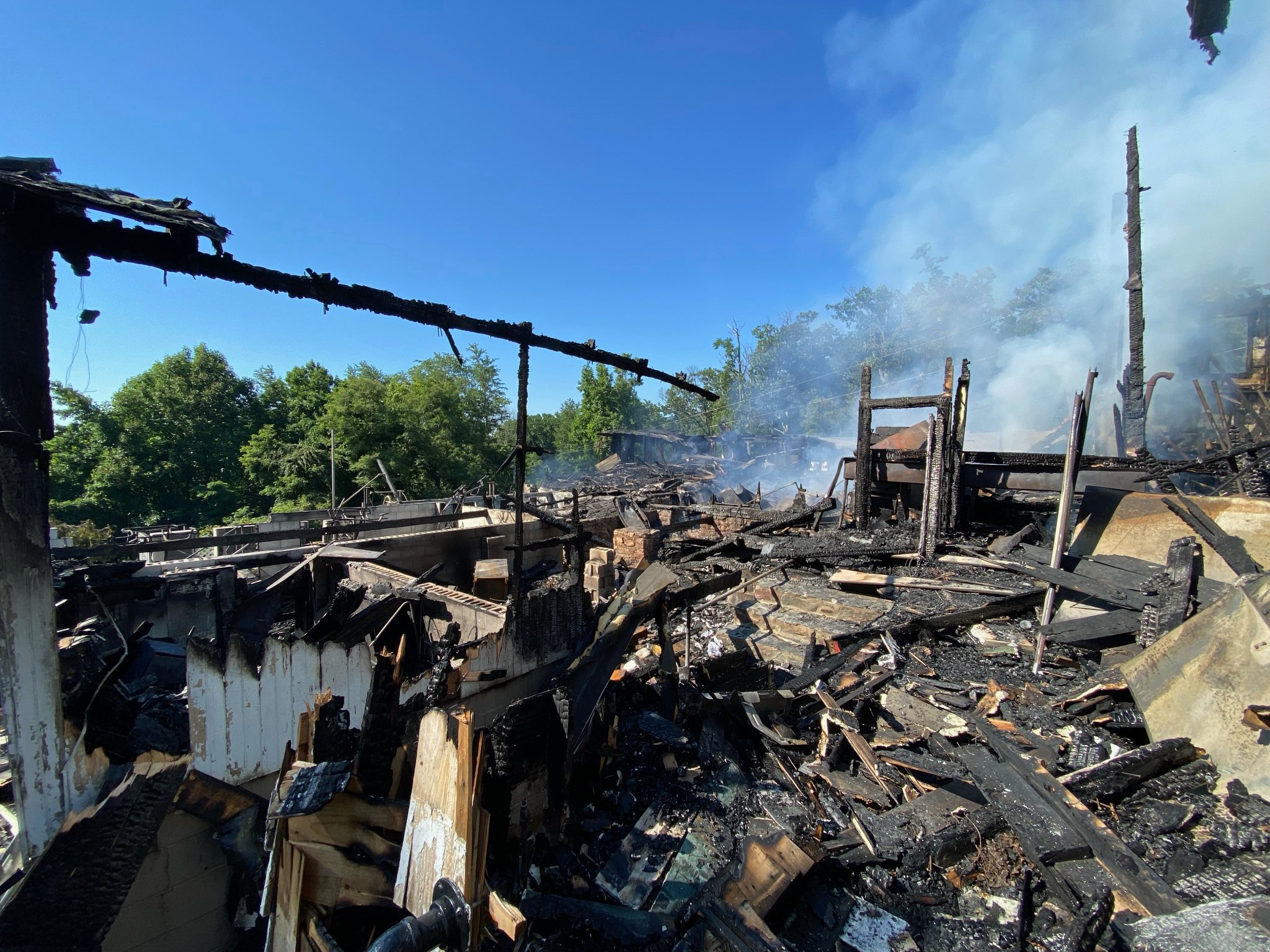 Camp Airy Building Damaged By Fire Considered Total Loss