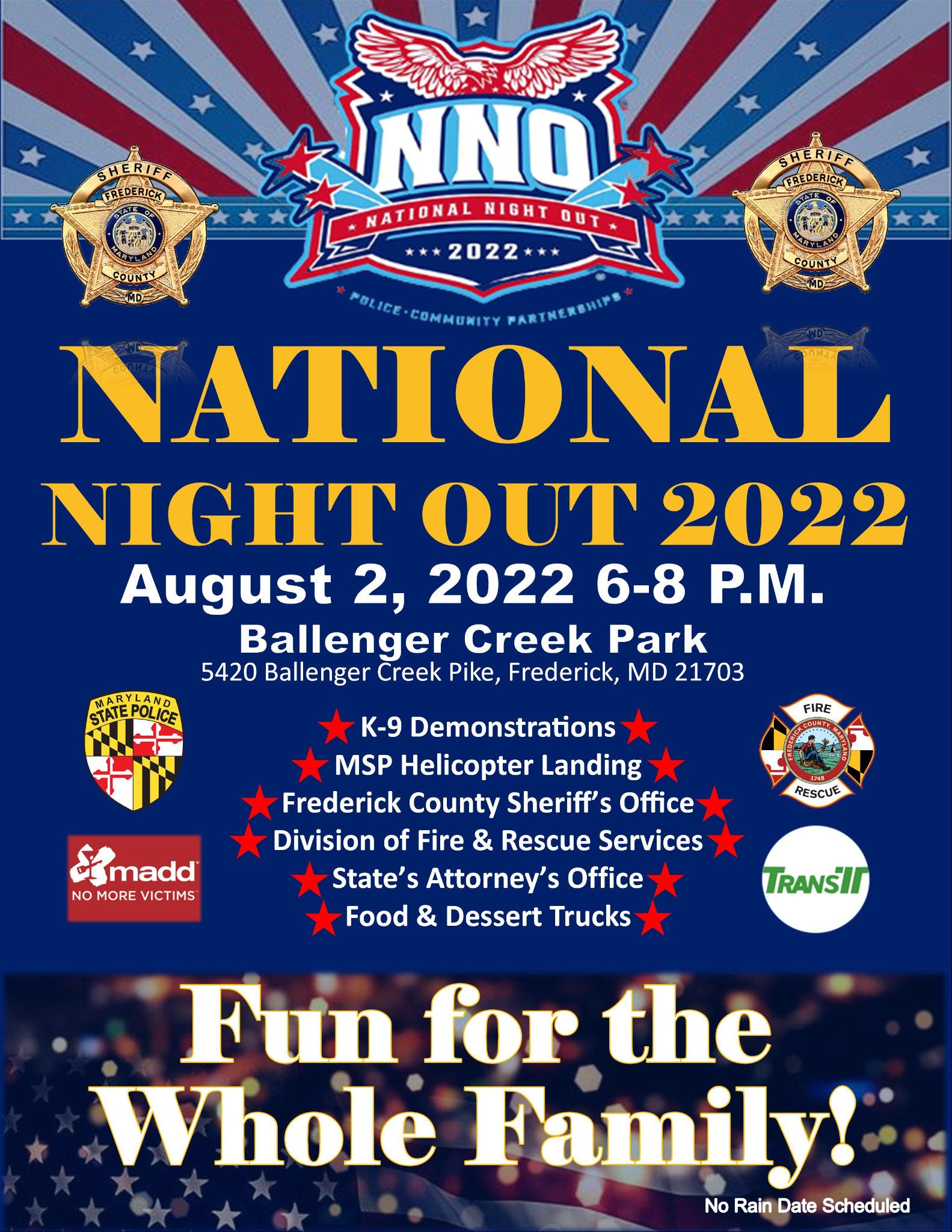 Frederick County Sheriff’s Office To Host  National Night Out