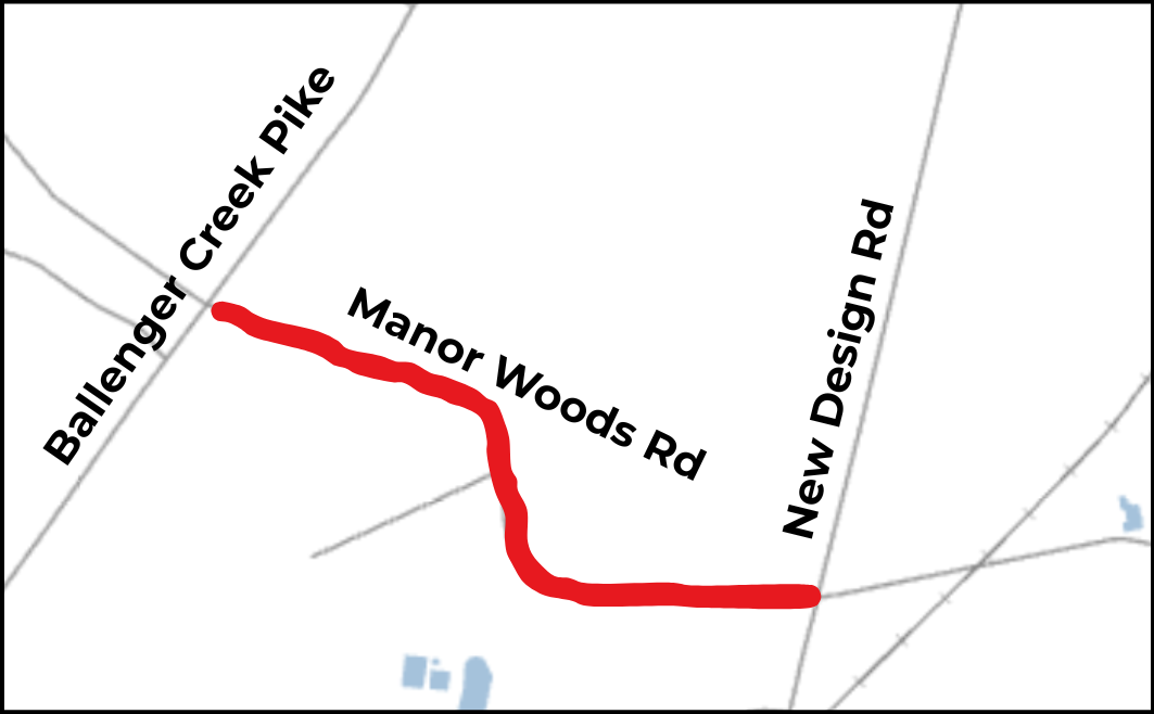 Portion Of Manor Woods Rd. To Be Closed Beginning Next Week