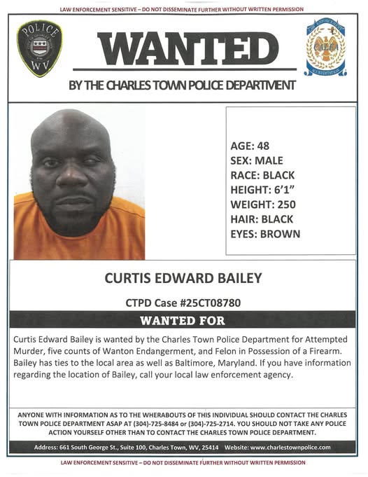 Charles Town Shooting Suspect At-Large And On The Run