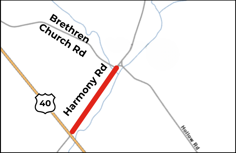 Part Of Harmony Road Near Myersville To Be Closed Next Week Part Of Harmony Road Near Myersville To Be Closed Next Week