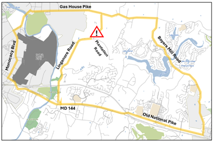 Changes To Temporary Closure Of Linganore Road Changes To Temporary Closure Of Linganore Road