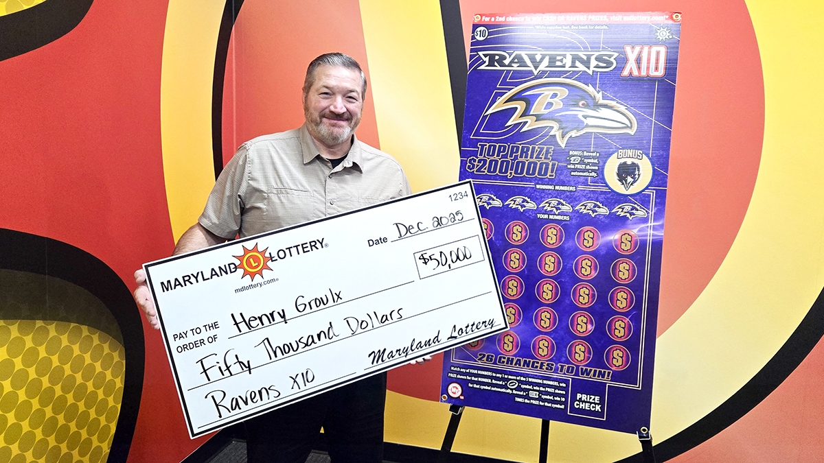 Smithsburg Man Wins $50,000 on Christmas Morning Scratch-Off