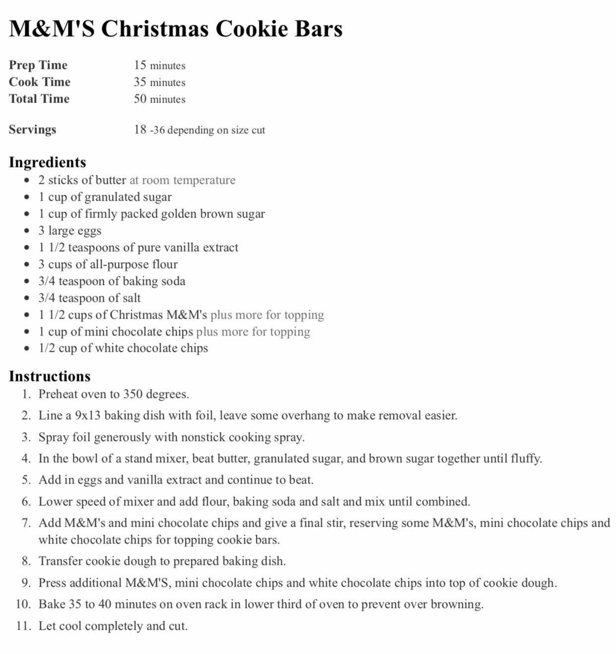 Katie’s Kitchen – Christmas Cookie Bars