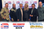 WFRE with Gatlin Brothers and Lee Greenwood