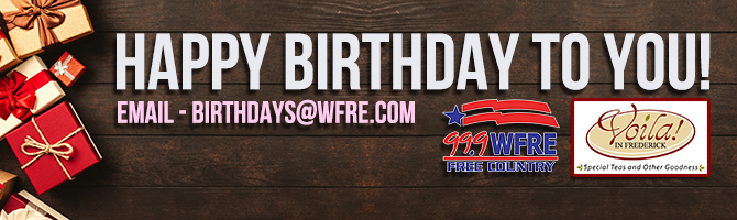WFRE Birthday Announcements with Voila in Frederick