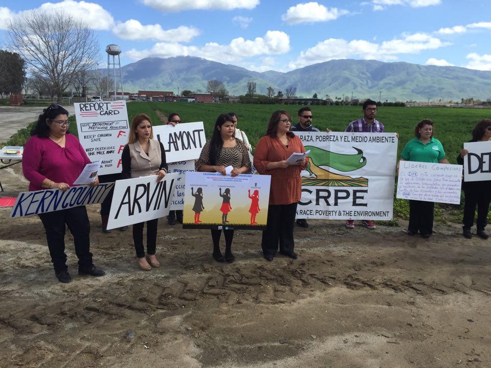 ARVIN ACTIVISTS AND PARENTS WANT SCHOOL SPRAYS STOPPED