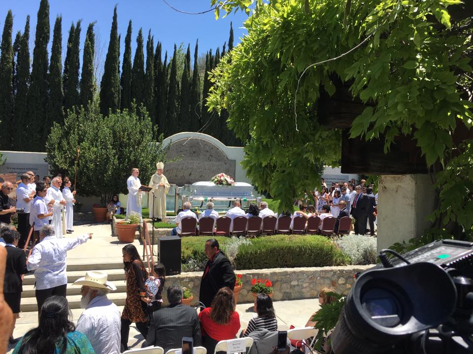 HELEN CHAVEZ LAID TO REST ALONGSIDE CESAR