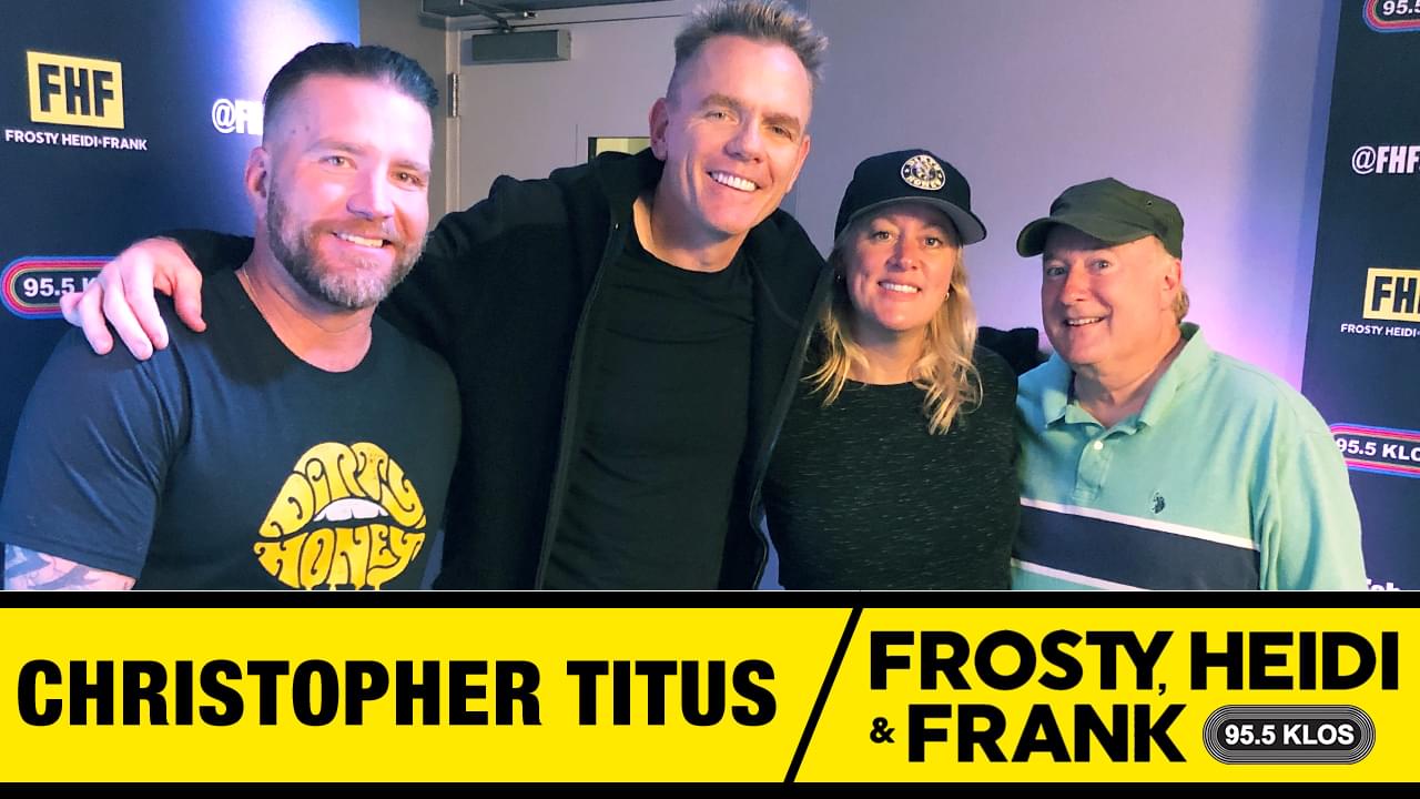 Frosty, Heidi and Frank with guest Christopher Titus