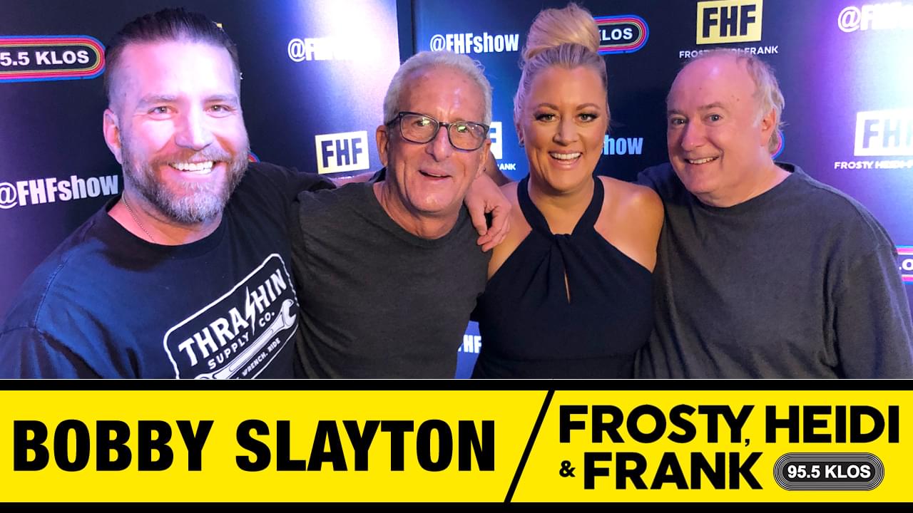 Frosty, Heidi and Frank with guest Bobby Slayton