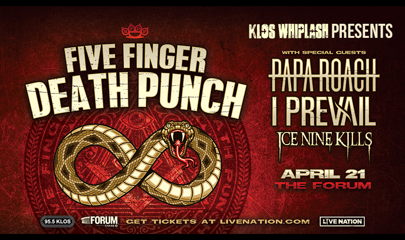 Just Announced: 95.5 KLOS & Whiplash Present Five Finger Death Punch!