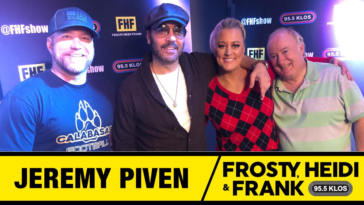 Frosty, Heidi and Frank with guest Jeremy Piven