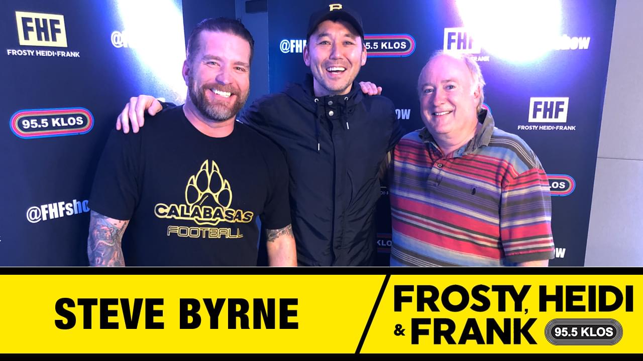 Frosty, Heidi and Frank with guest Steve Byrne