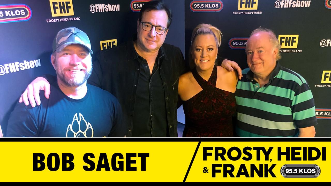 Frosty, Heidi and Frank with guest Bob Saget