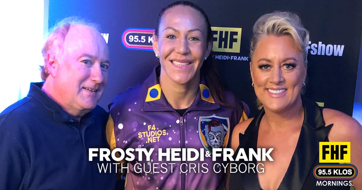 Frosty, Heidi and Frank with guest Cris Cyborg
