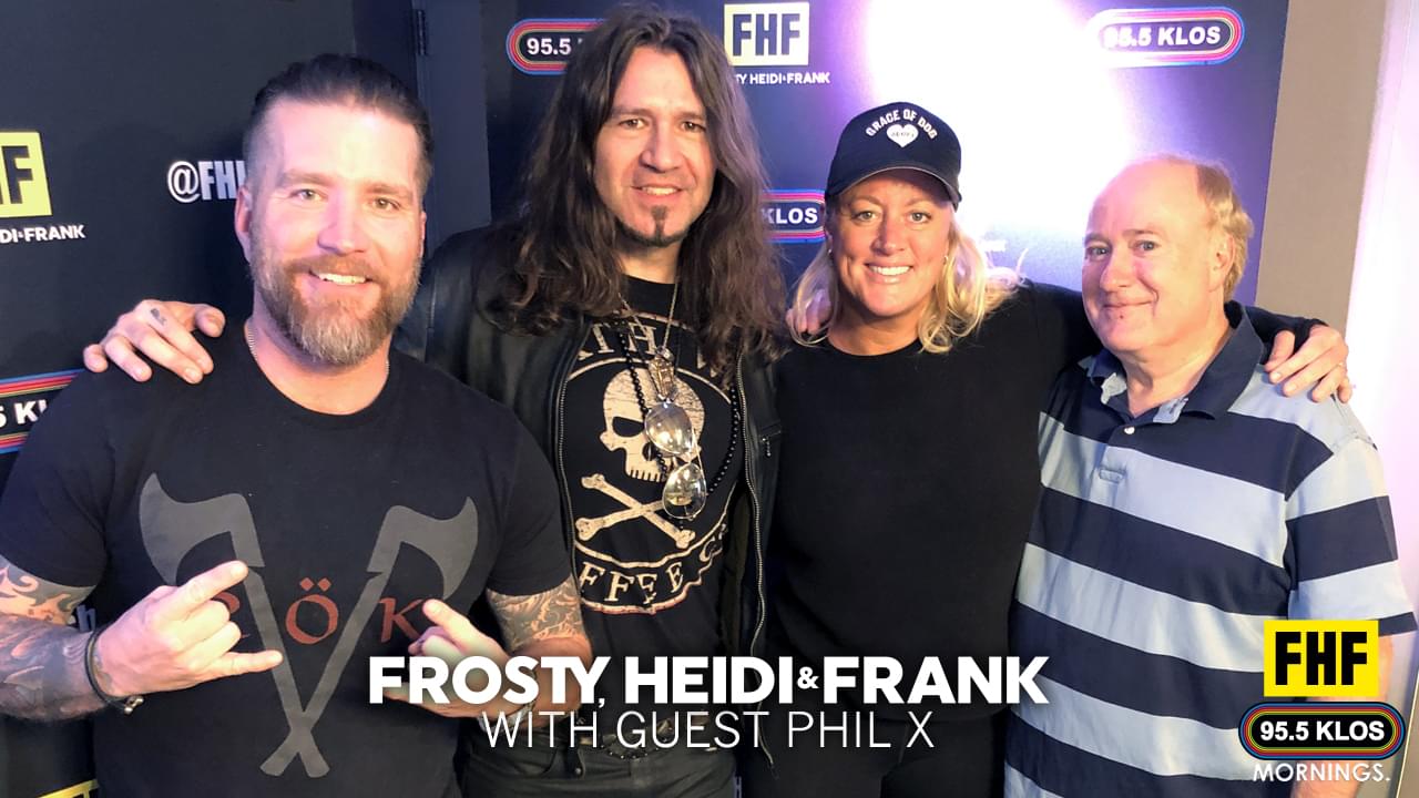 Frosty, Heidi and Frank with guest Phil X