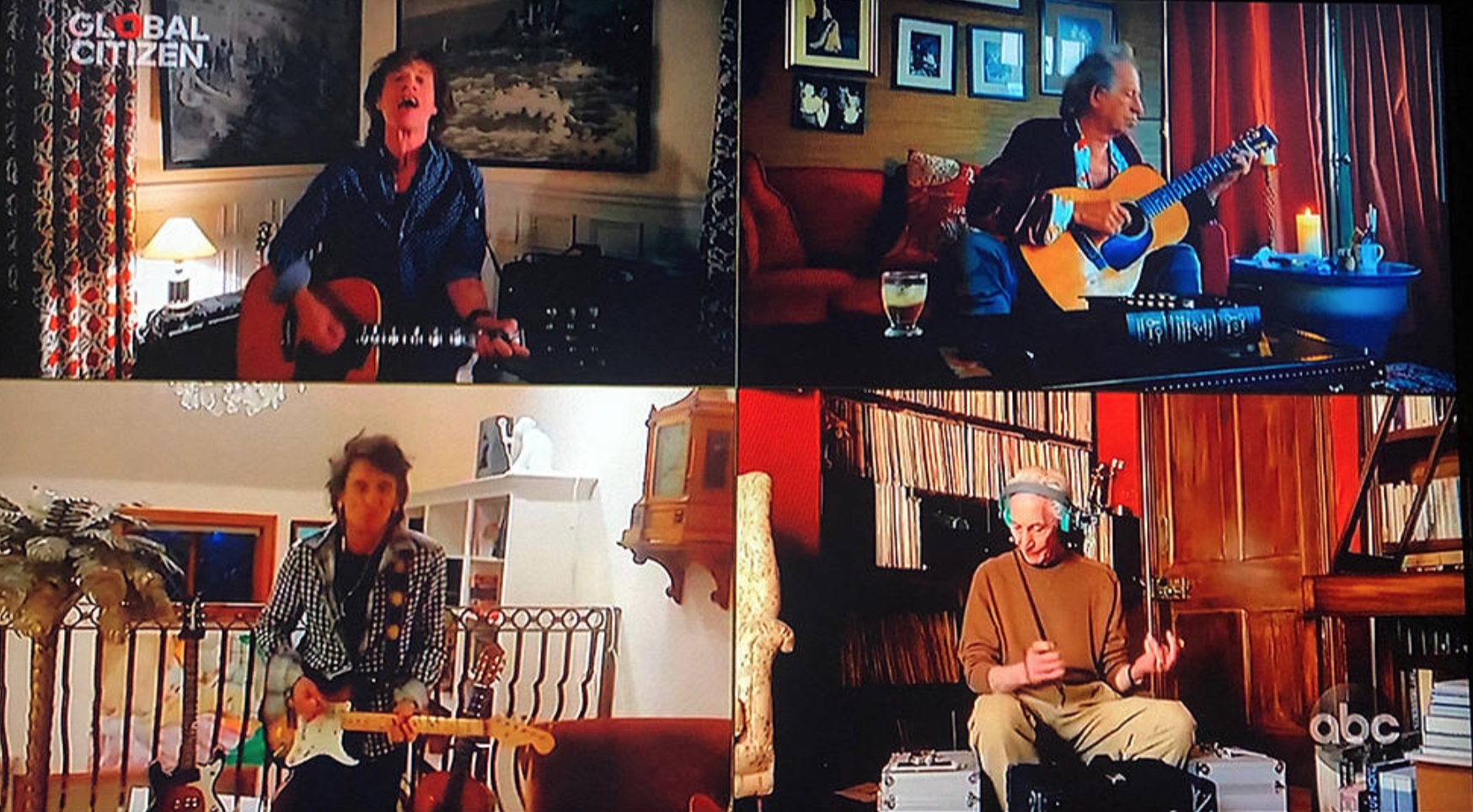 VIDEO: The Rolling Stones, Paul McCartney and Elton John Perform Live from their homes
