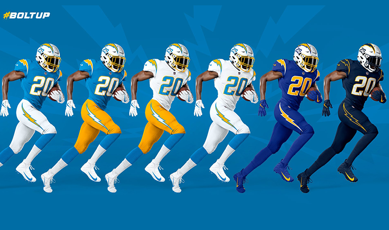 Los Angeles Chargers Unveil New Uniforms