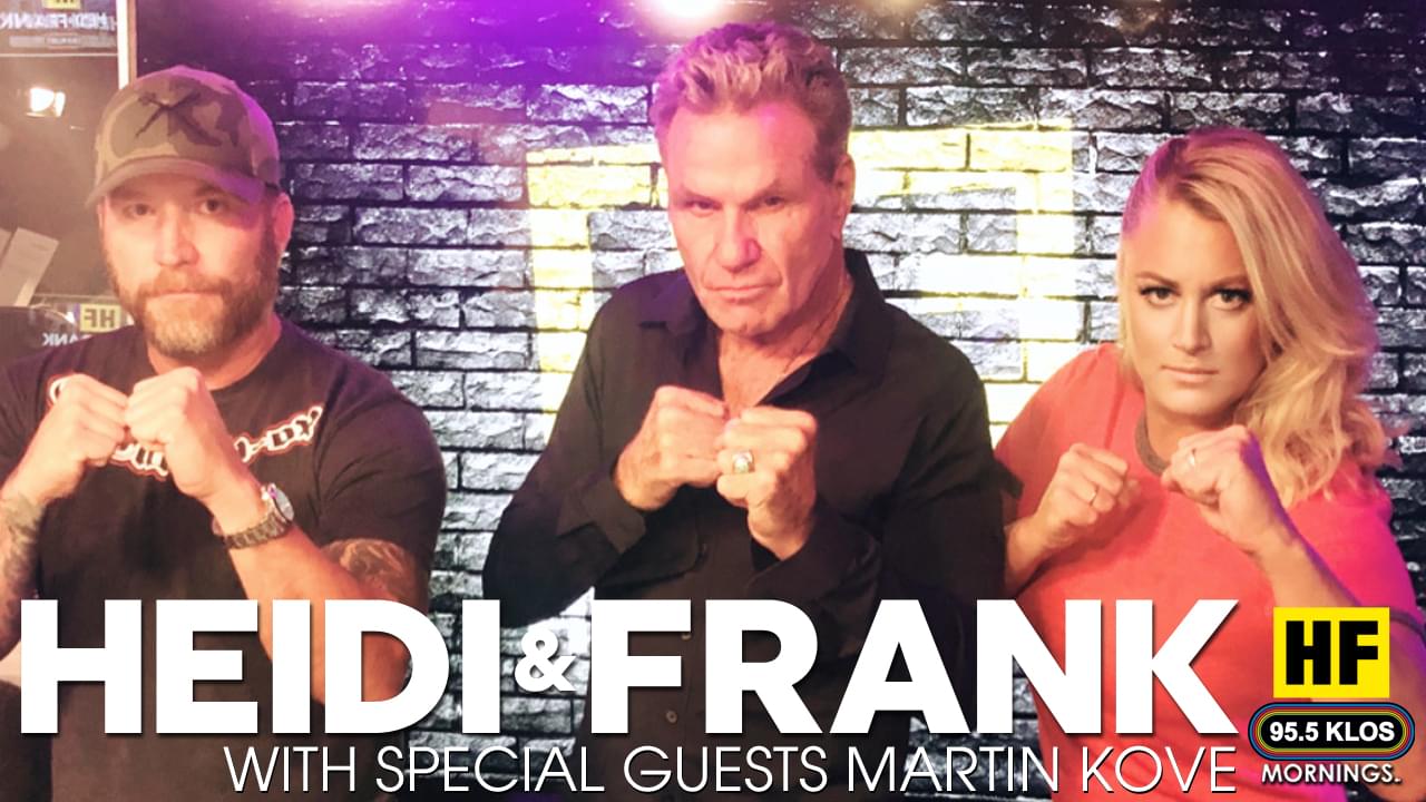 Heidi and Frank with guest Martin Kove