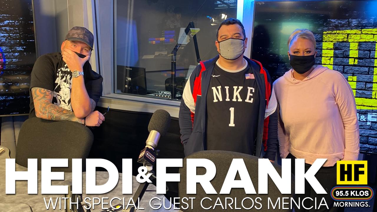 Heidi and Frank with guest Carlos Mencia