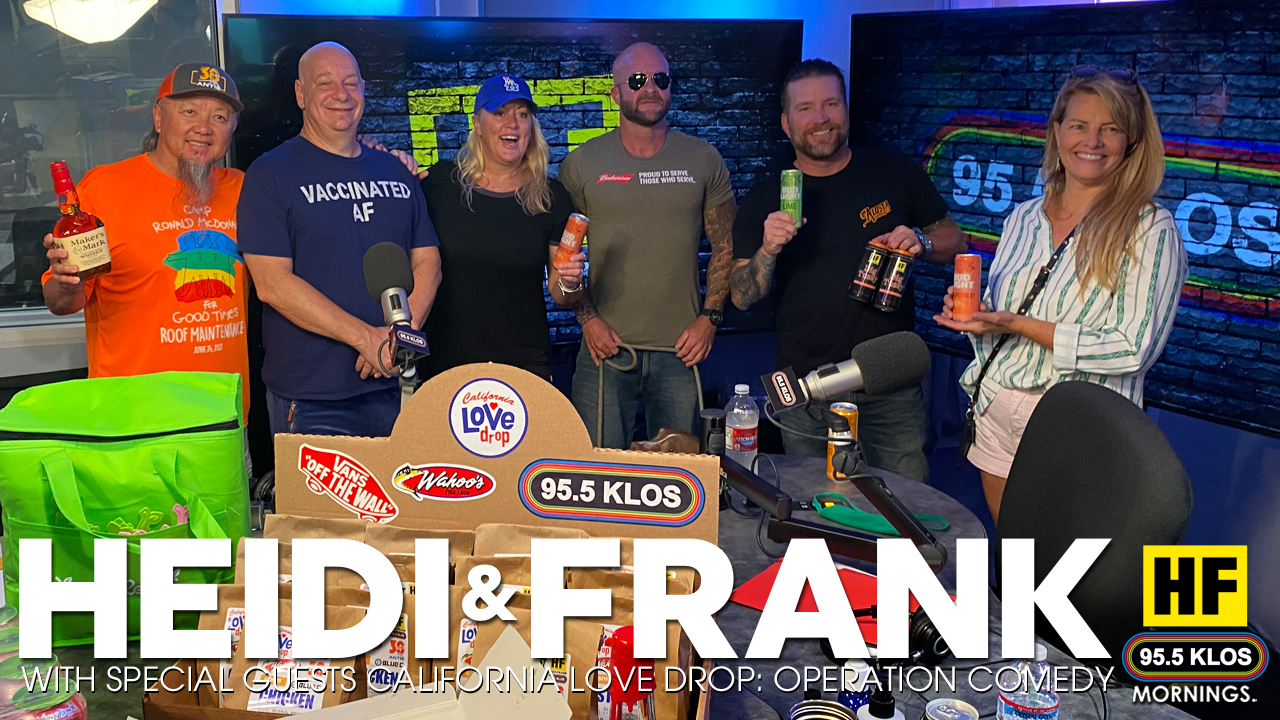 Heidi and Frank with guests the California Love Drop: Operation Comedy