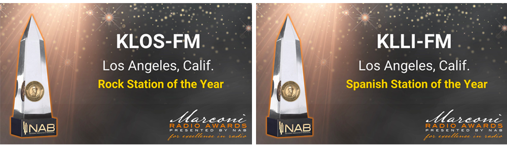 Meruelo Media, California’s Fastest Growing Minority-Owned and Operated Media Company Win Two Prestigious Marconi Awards!!