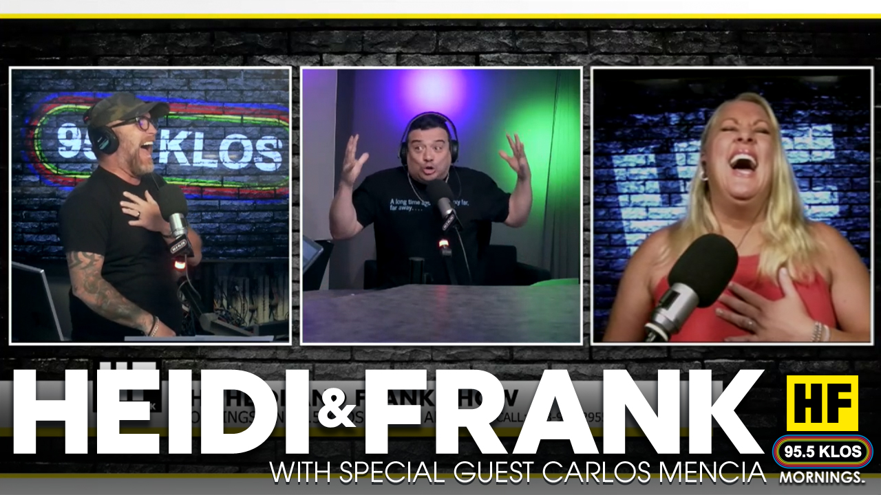 Heidi and Frank with guest Carlos Mencia