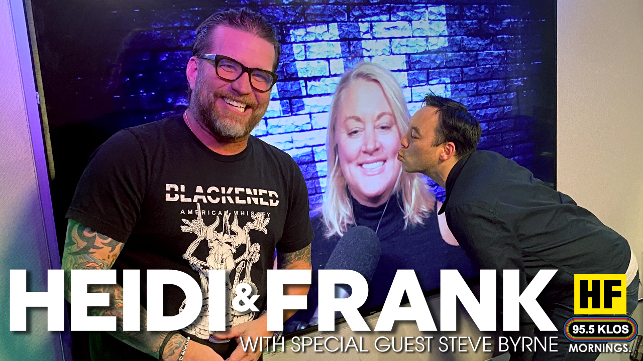 Heidi and Frank with guest Steve Byrne