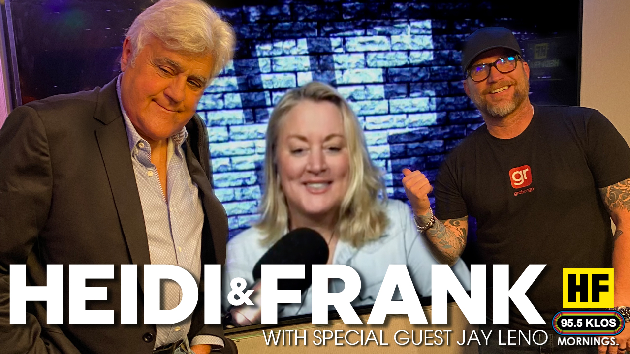 Heidi and Frank with guest Jay Leno