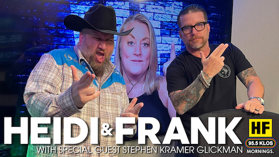 Heidi and Frank with guest Stephen Kramer Glickman