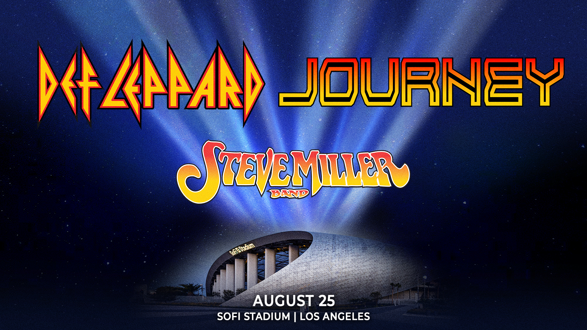 Def Leppard, Journey, + Steve Miller Band 8/25 @ Sofi Stadium