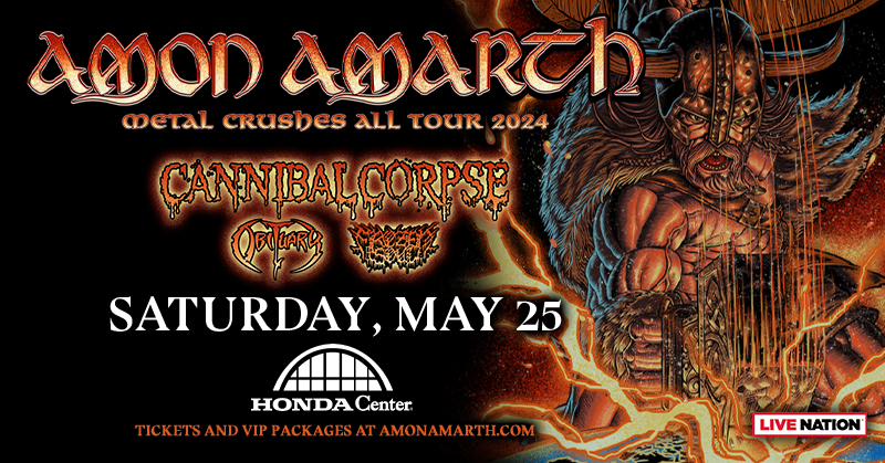 Amon Amarth – Metal Crushes All Tour 5/25 @ Honda Center