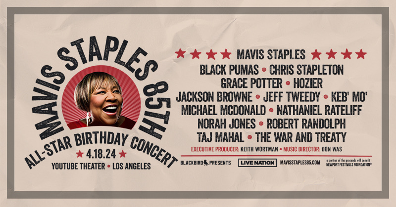 Mavis Staples Celebrating 85th Birthday at Youtube Theater