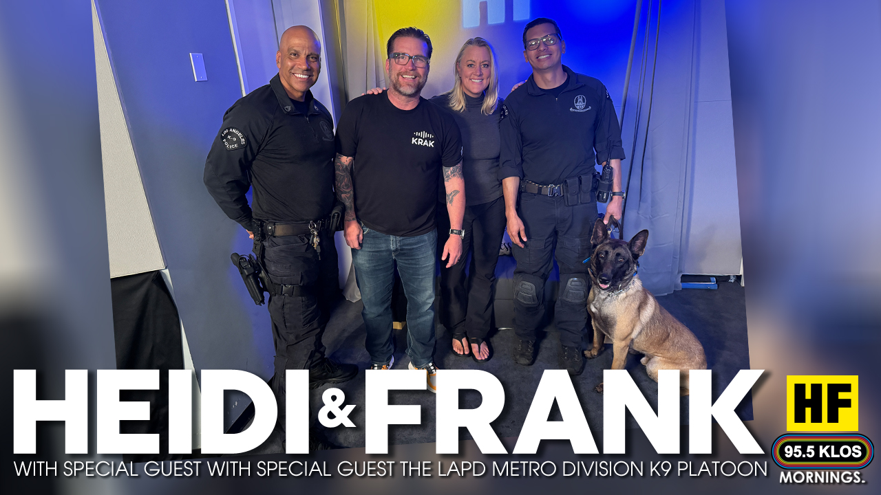 Heidi and Frank with guest The LAPD Metro Division K9 Platoon